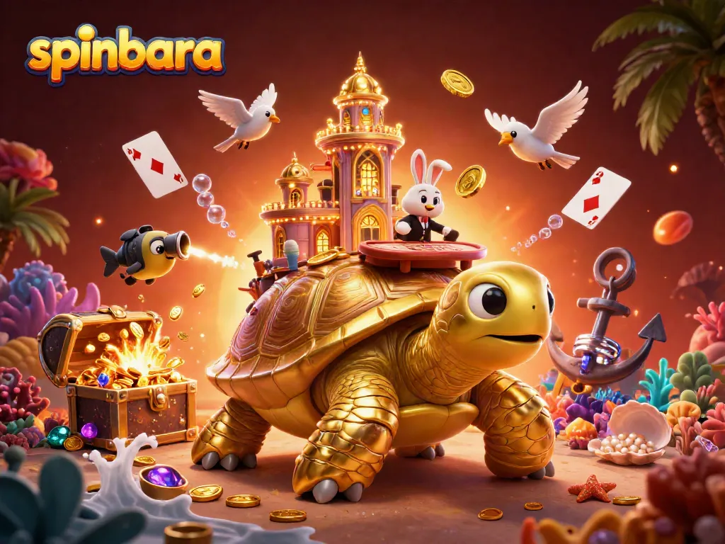 Experience exciting gameplay at Spinbara Casino with vibrant characters and elements.